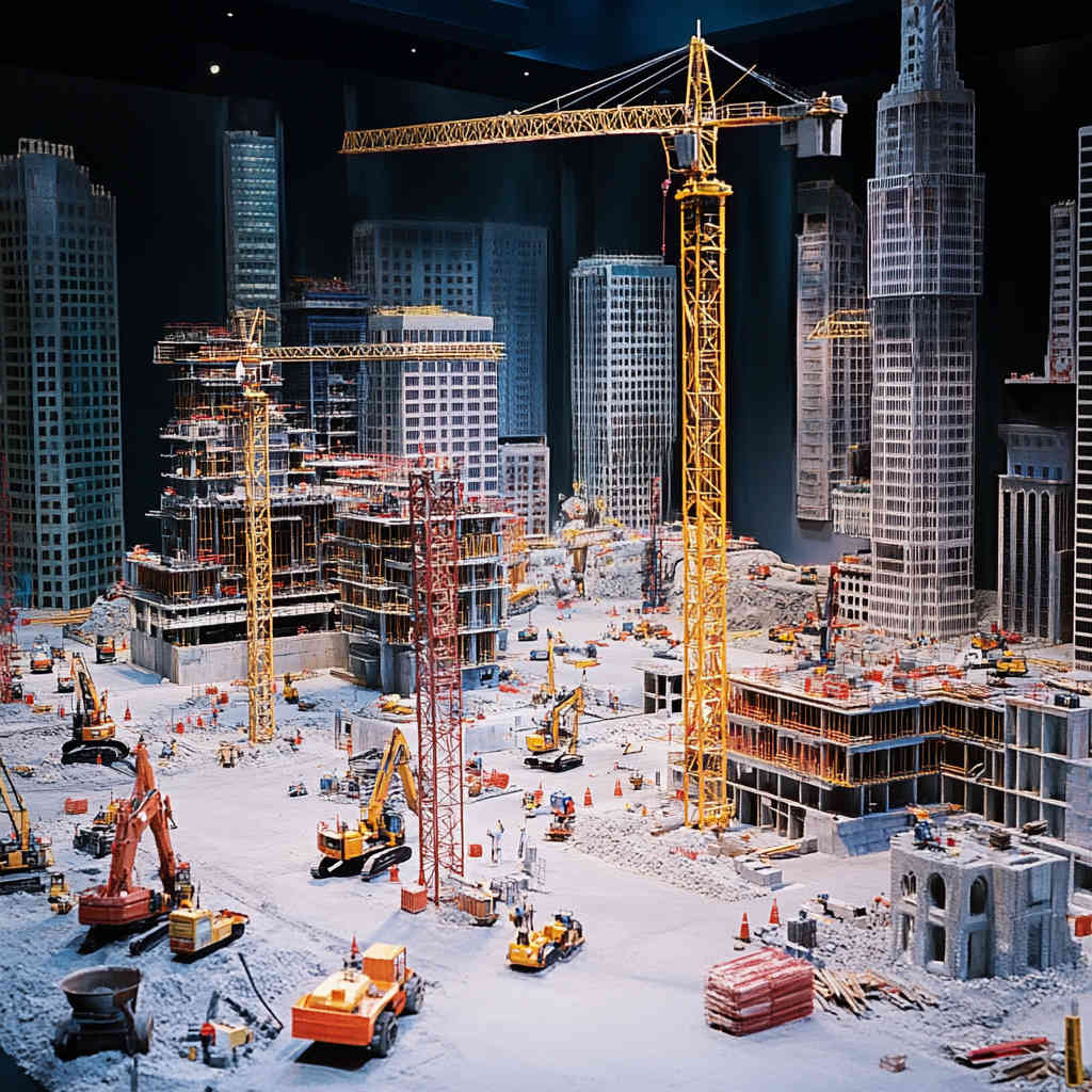 Construction Sites and Engineering Sites Display