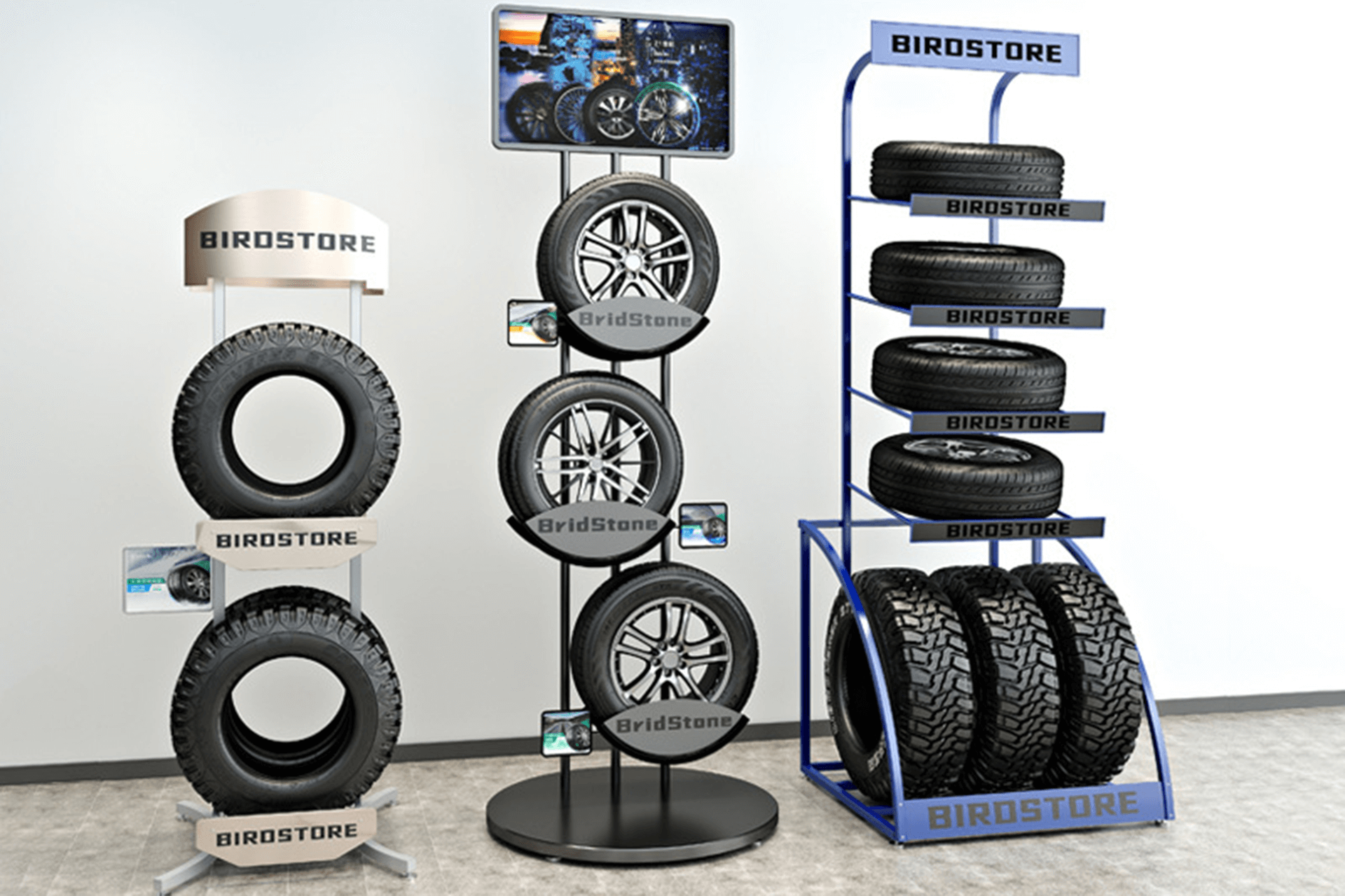 Showroom Shine: Choosing The Perfect Tire Display Rack for Your Dealership
