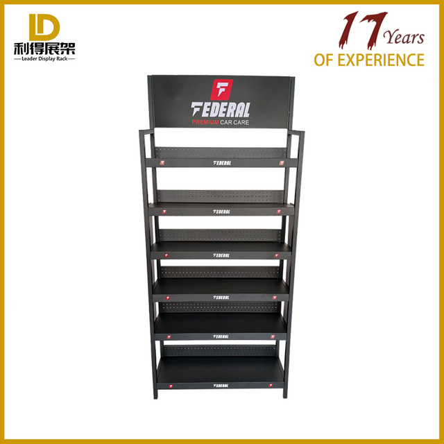Custom Durable Heavy Metal High Quality Engine Oil Display Stand