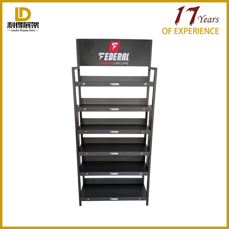 Custom Durable Heavy Metal High Quality Engine Oil Display Stand