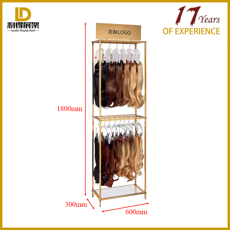 Floor-type High Quality Metal Custom Boutique Wig Display Stand