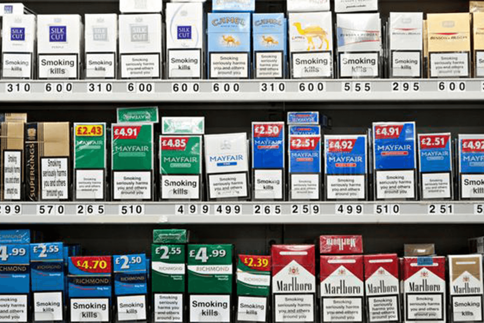 Cigarette display stand