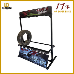Latest Design Fixture Garage Tool Car Tire Display Stand With Wheels