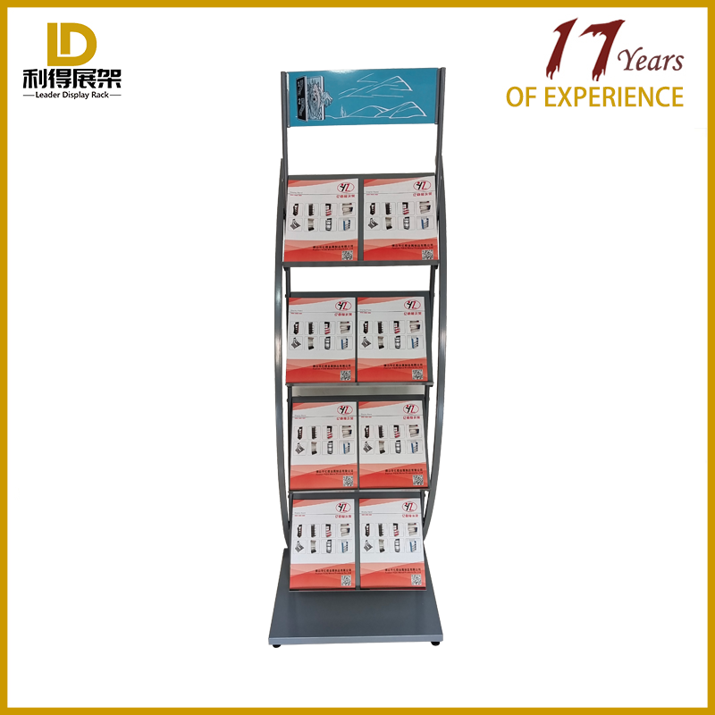 Magazine Catalog Display Stand Poster And Book Shelving Picture Album Display Rack