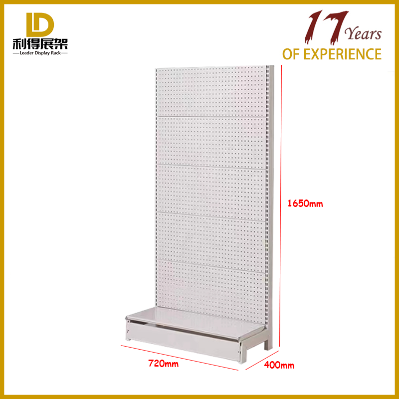 Vertical Display Perforated L Stand Plate Cave Board Display Stand