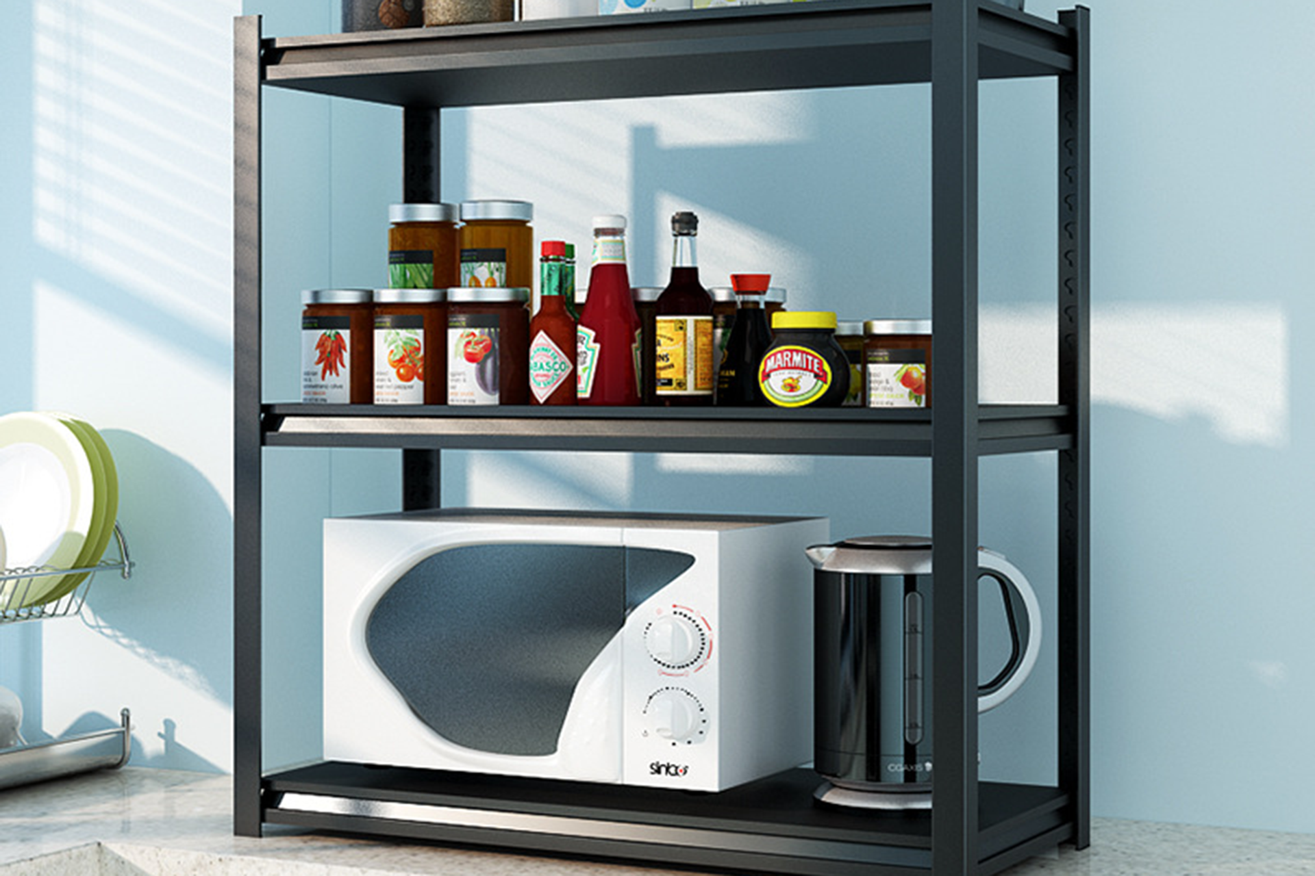 Kitchenware display rack