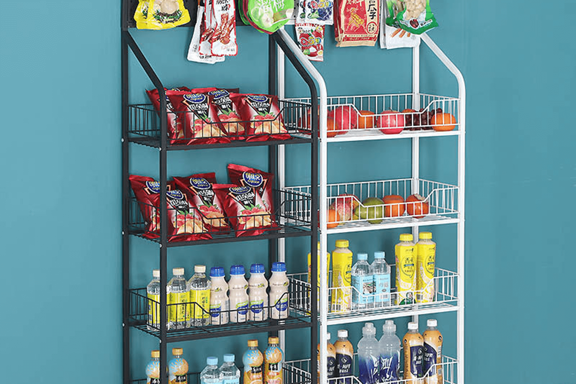 Snack and drink display rack