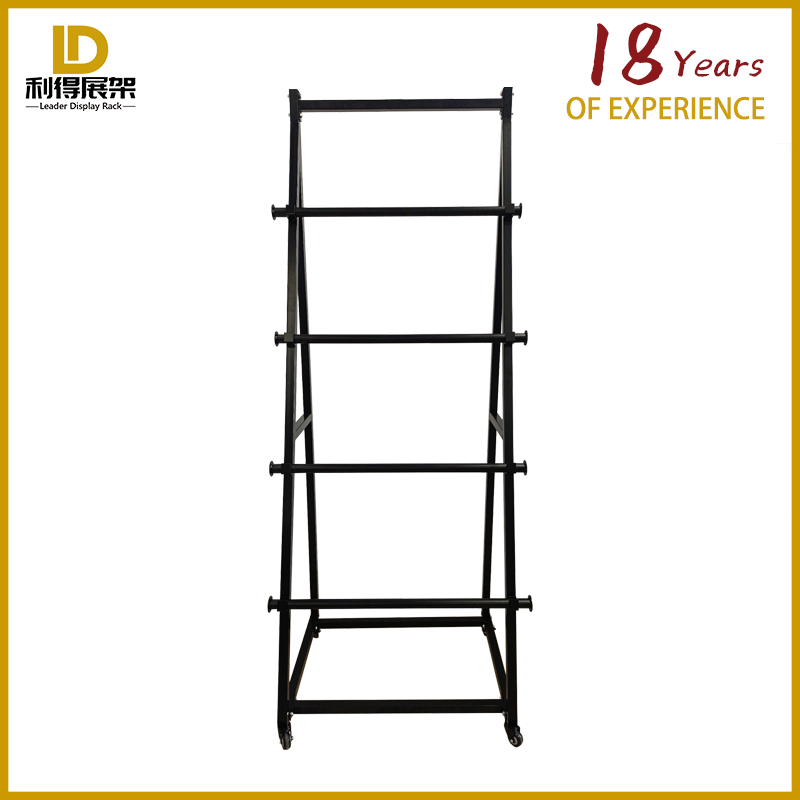 Textile Warehouse Fabric Roll Storage Display Rack Heavy Metal Disassembly