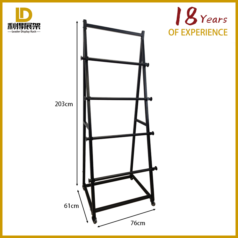 Textile Warehouse Fabric Roll Storage Display Rack Heavy Metal Disassembly