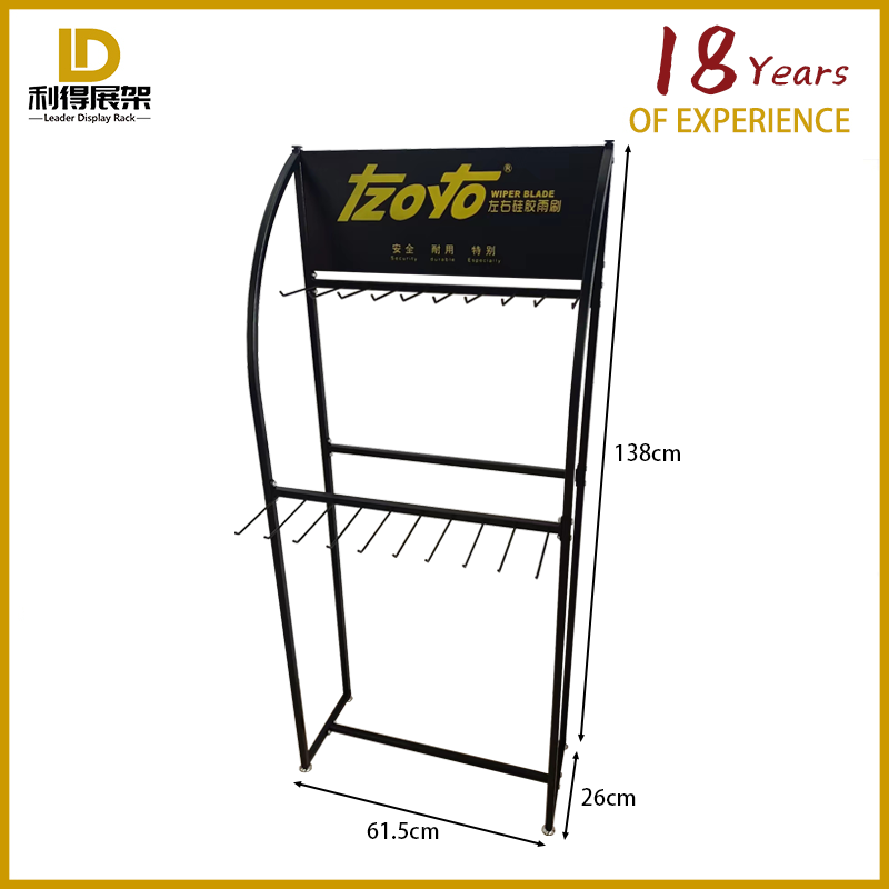 Brand Custom Car Wiper Display Stand Custom Logo Floor Disassembly Type