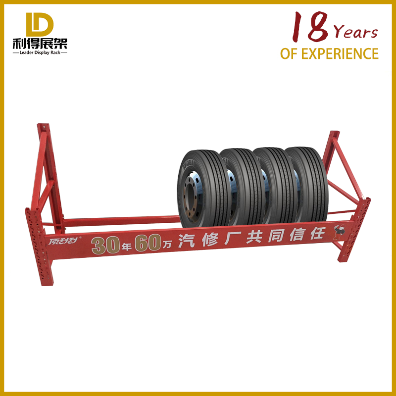 Thickening And Widening Column Hanging Wall Disassembly Type Tire Storage Display Rack