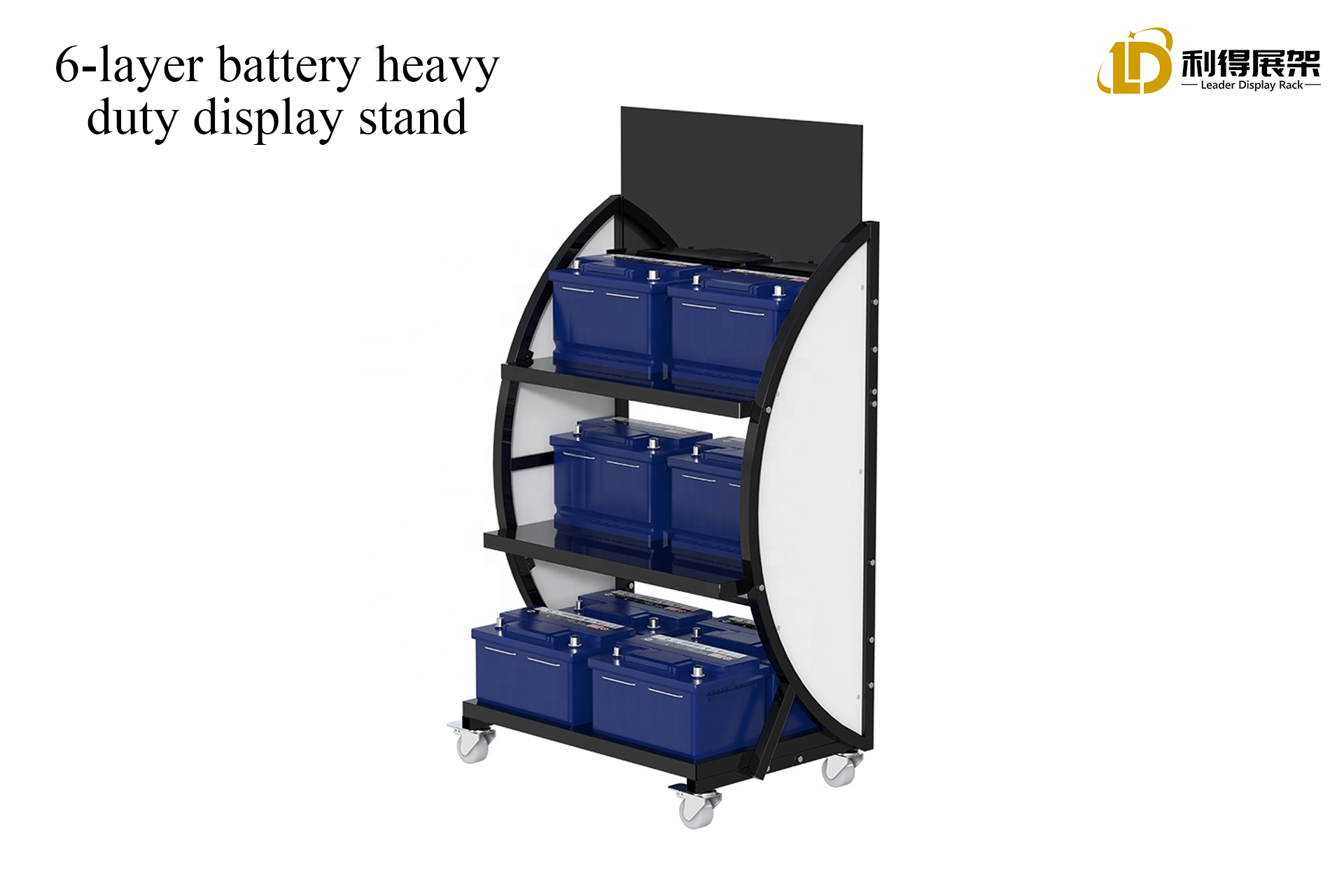 Show The Charm of Batteries, The Shock of Large Metal Display Shelves