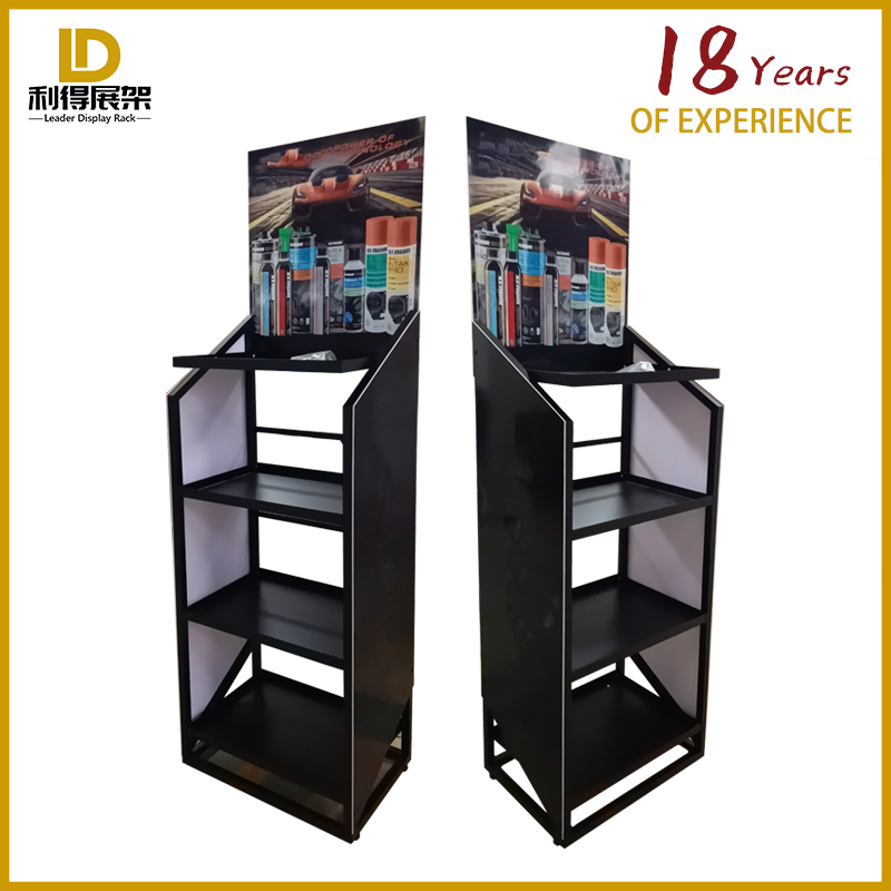 Custom Brand Goods Storage Display Stand Auto Oil Display Stand