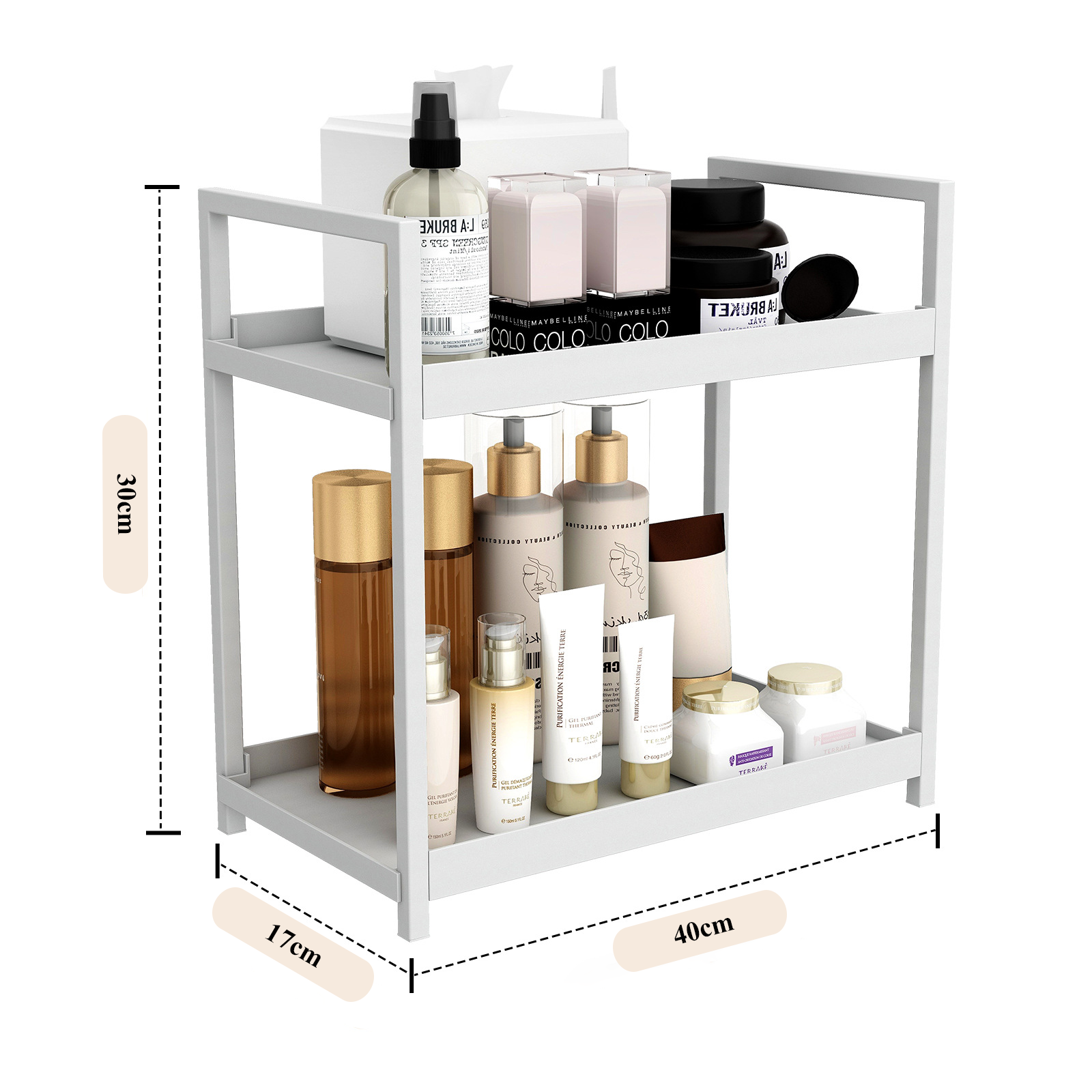 2024 Summer New Iron Disassembly Bedroom Multi-functional Storage Rack