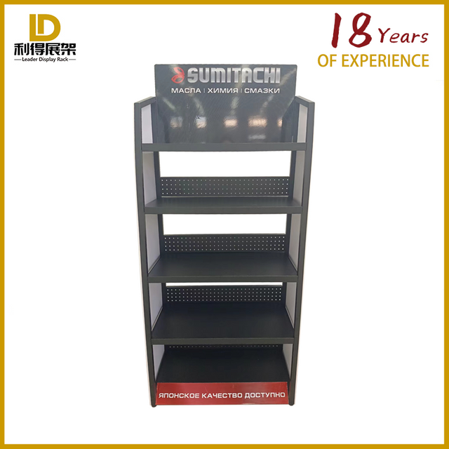 High Load Bearing Iron Disassembly Type Engine Oil Display Rack