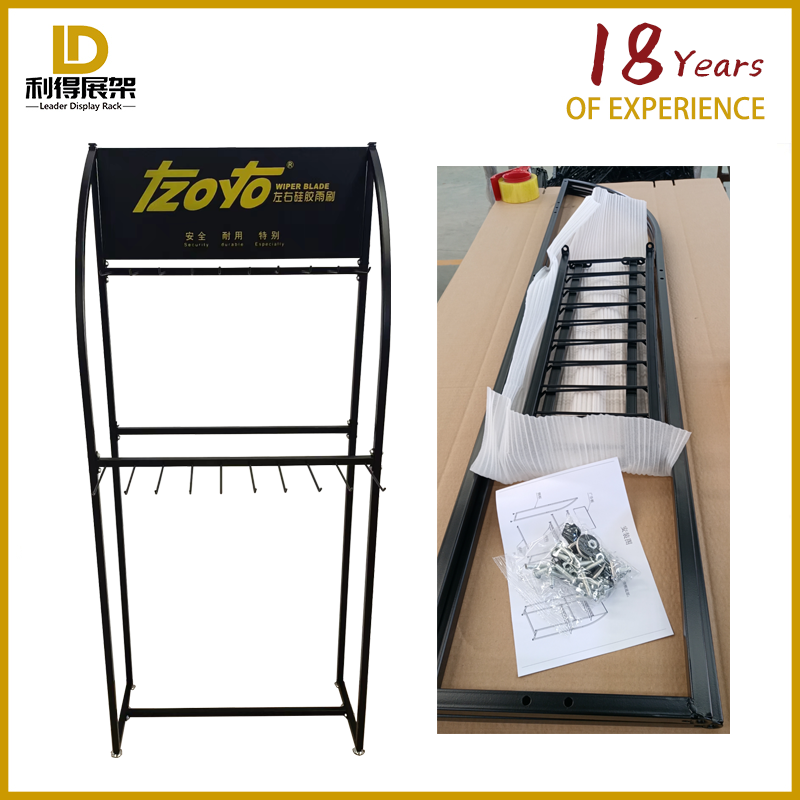 Brand Custom Car Wiper Display Stand Custom Logo Floor Disassembly Type