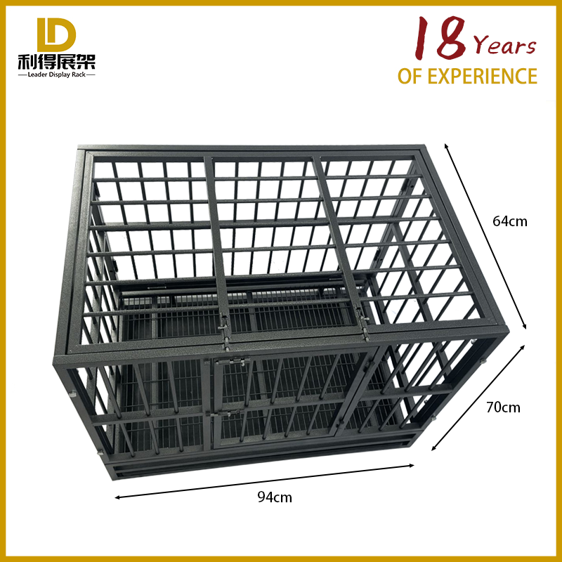 Storage Dog Cage Large Dog Square Tube Thick Pet Dog Cage Dog Crate Small Type Dog Iron Cage