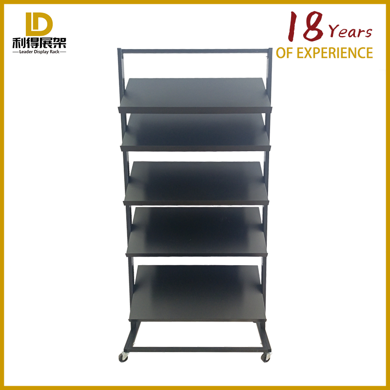 Exhibition Brochure Storage Display Rack Five Layers of Iron Metal Campus Magazine Display Rack