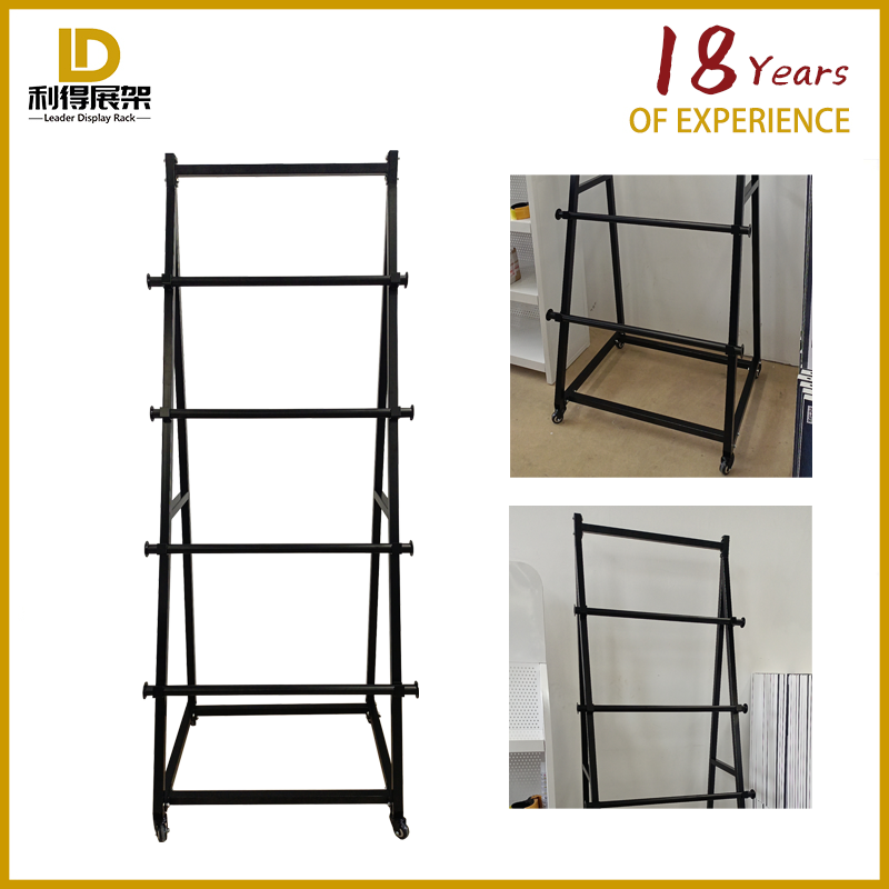 Textile Warehouse Fabric Roll Storage Display Rack Heavy Metal Disassembly