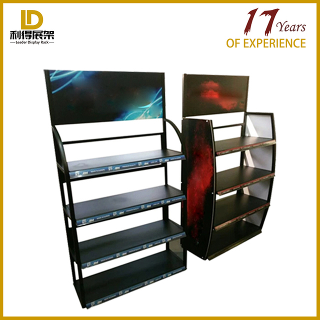 Exhibition Show Industrial Powder Coated Auto oil supplies display rack