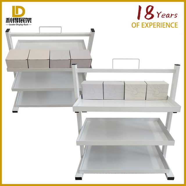 Three Layer Iron Plate Disassembly Desktop Type Small Box Goods Display Stand