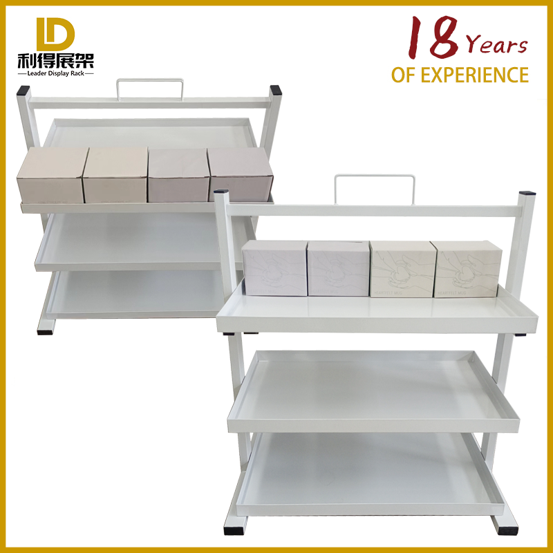 Three Layer Iron Plate Disassembly Desktop Type Small Box Goods Display Stand