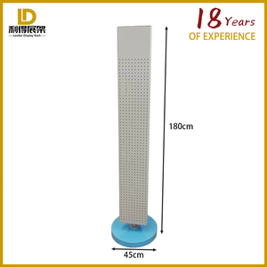 Three Sides Rotary Galvanized Iron Cavity Plate Hook Display Stand