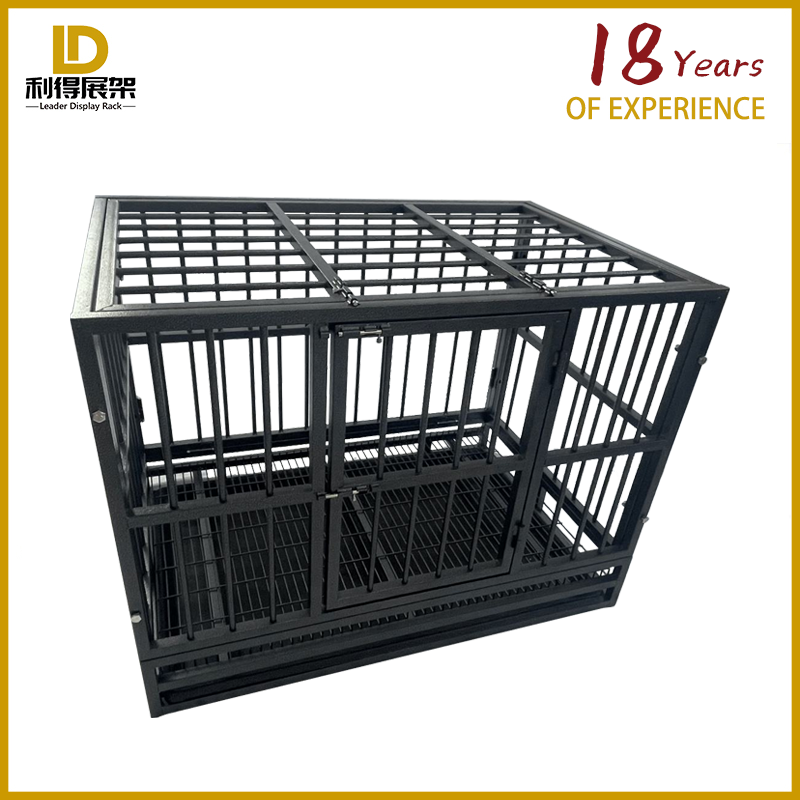 Storage Dog Cage Large Dog Square Tube Thick Pet Dog Cage Dog Crate Small Type Dog Iron Cage