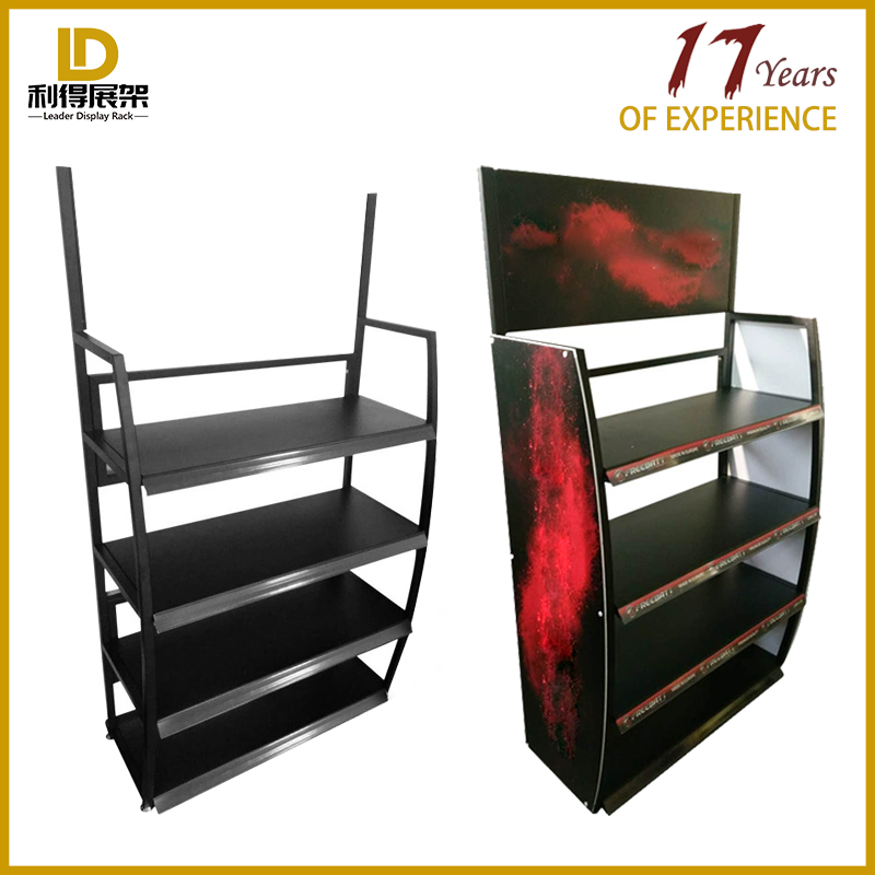 Exhibition Show Industrial Powder Coated Auto oil supplies display rack